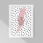 تابلو  مدل مینیمال Girl Rule کد m2407w