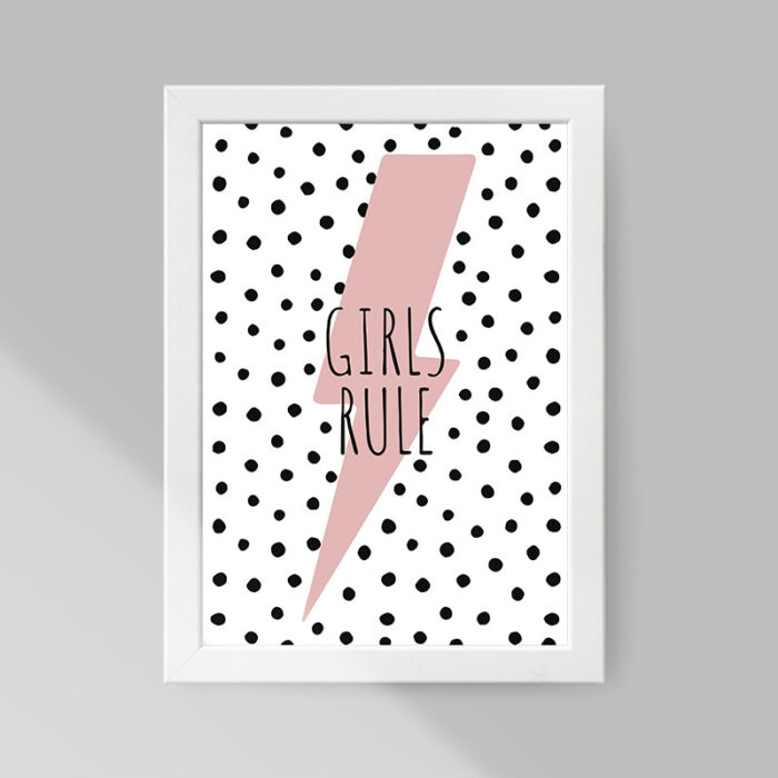 تابلو  مدل مینیمال Girl Rule کد m2407w